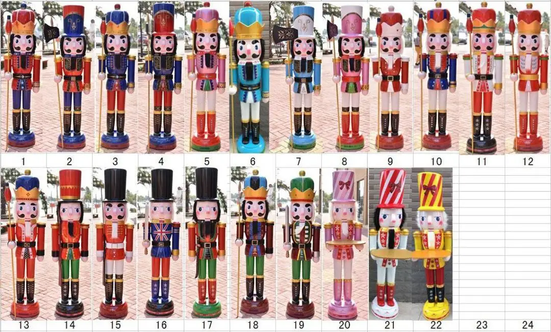 Large Nutcracker Plastic Life Size Christmas Decoration Outdoor