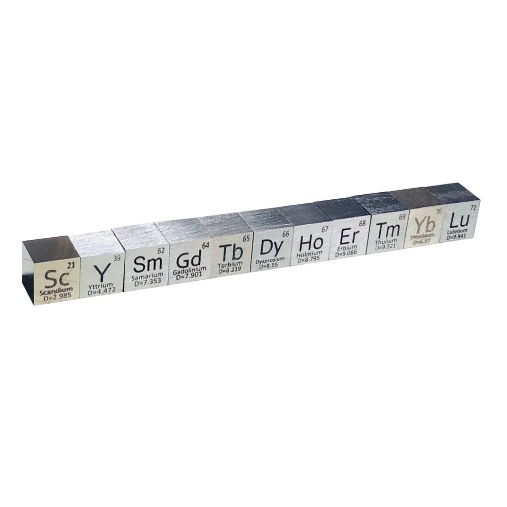 thumbnail image 2 of Heloawei Metal 10mm Density Cube 99.9% Pure For Element Collection Hafnium Hf, Erbium Er 2 of 10