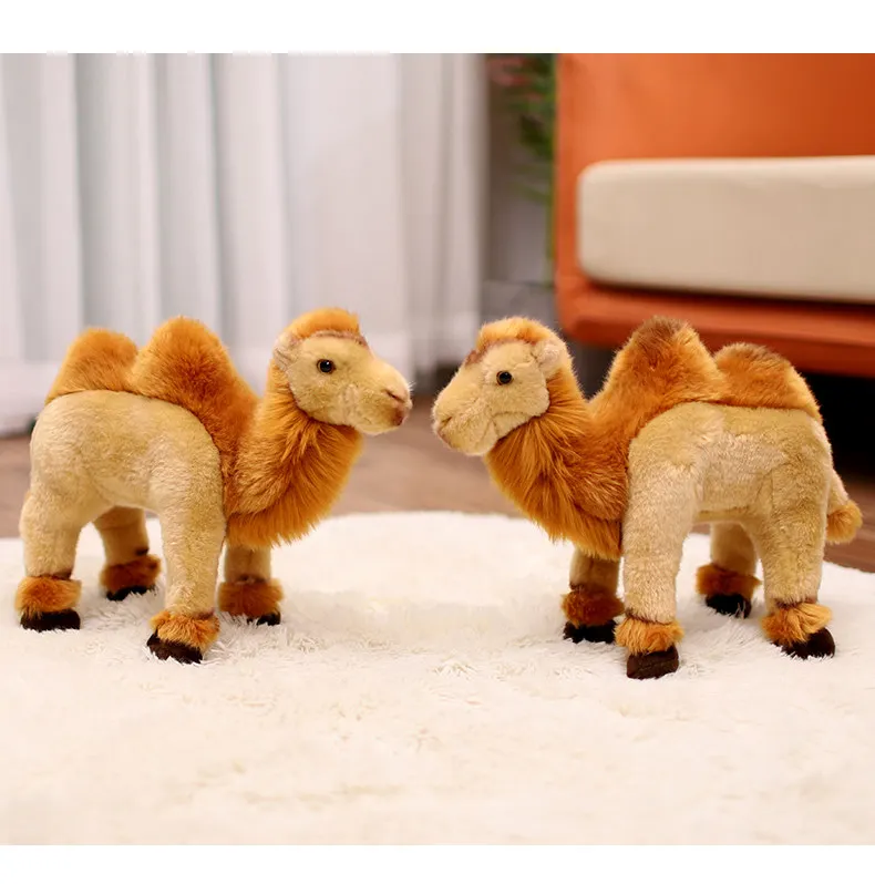 New Sunrise Factory's Soft Stuffed Desert Camel Doll Toy Promotional Wholesale Camel Plush Toys PP Cotton Filling Mesh Lining