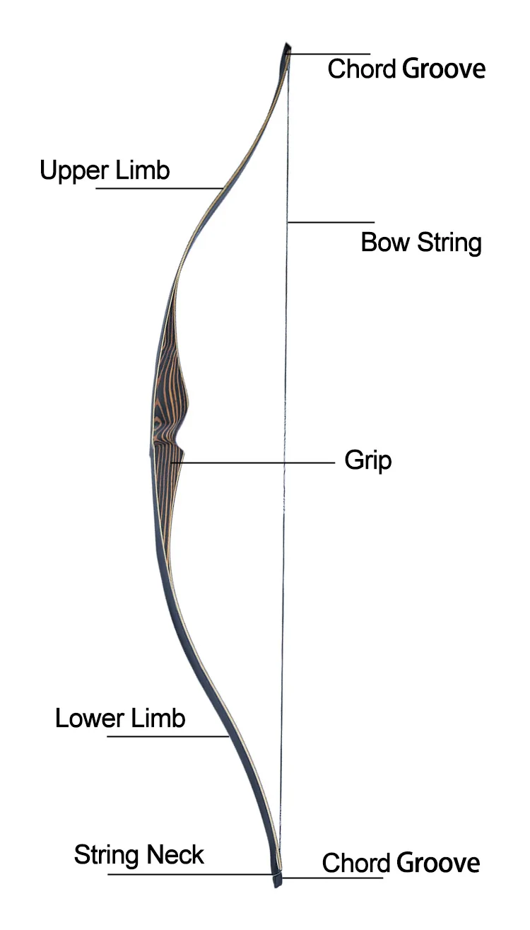 Traditional Bow Laminated One Piece Longbow Archery Wooden Traditional 