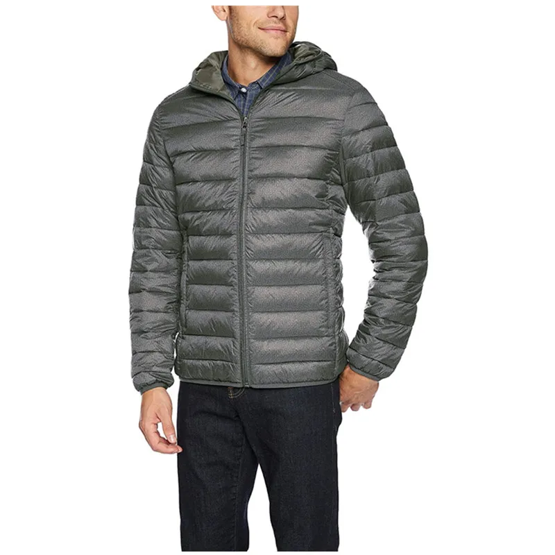 thin hooded puffer jacket