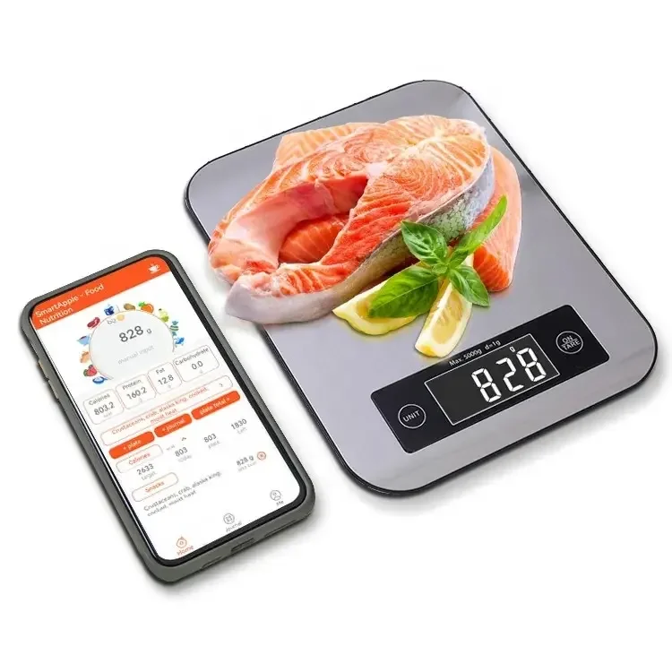 Bluetooth with App 5kg Stainless Steel Kitchen Nutritional Calculator Scale