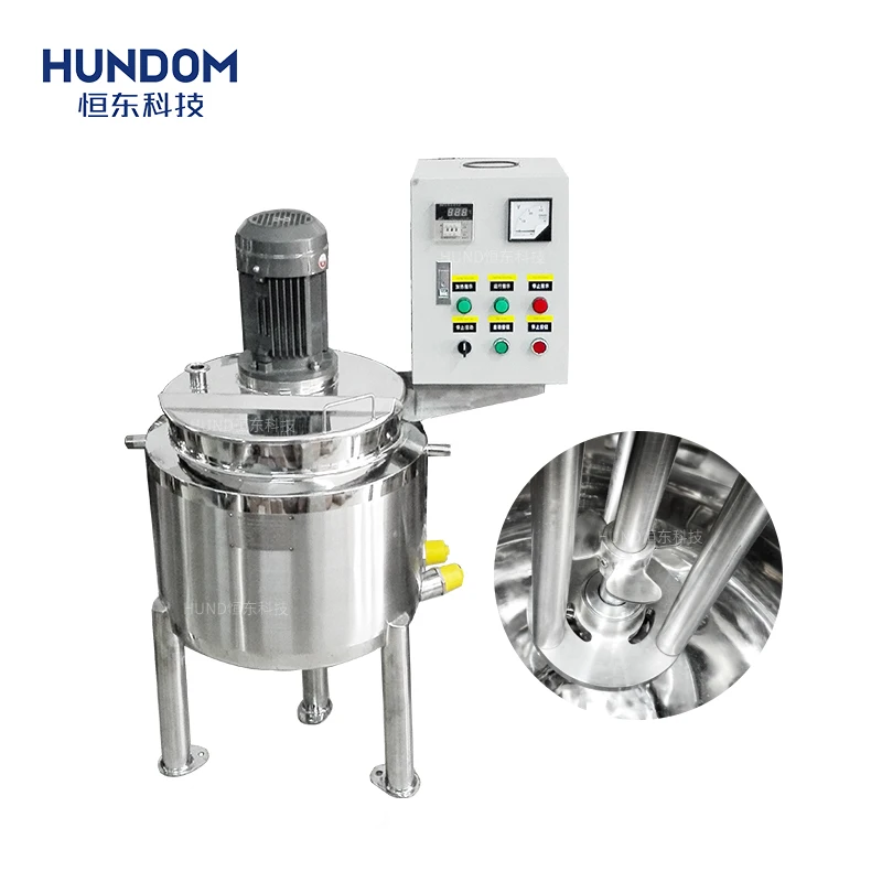 100L Heating Dissolving Sugar Syrup Melting Mix Gummy Making Mixing tank with Agitator
