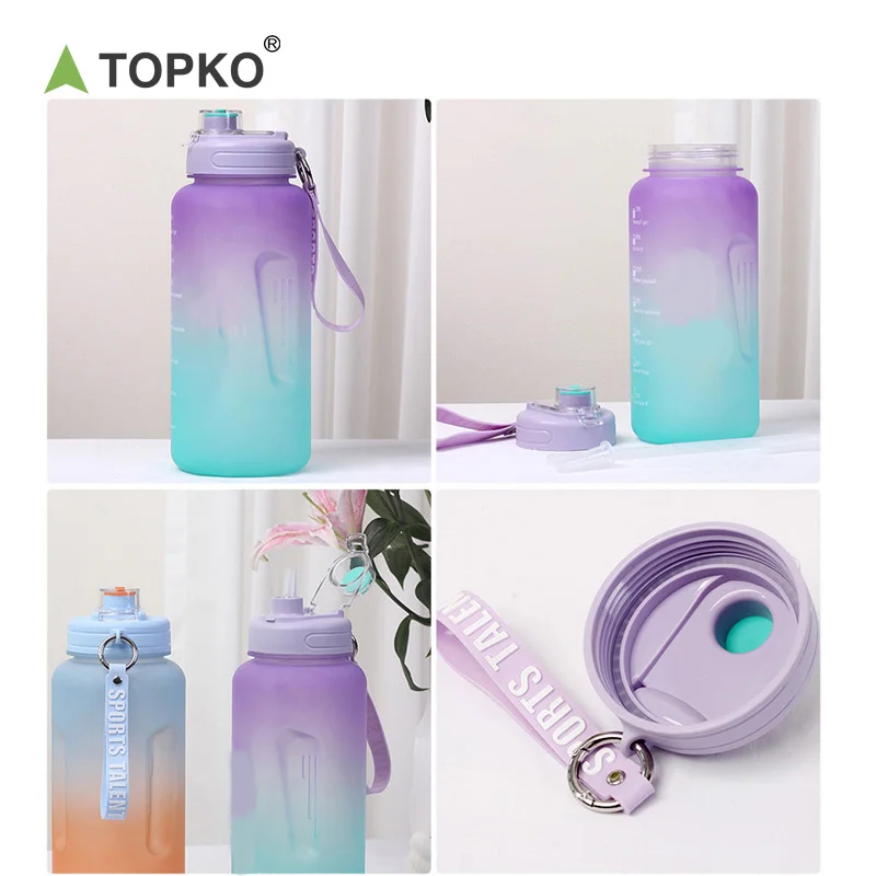 Бутылка для питьевой воды TOPKO Sports life бутылка большой емкости фитнеса бега походов с маркером