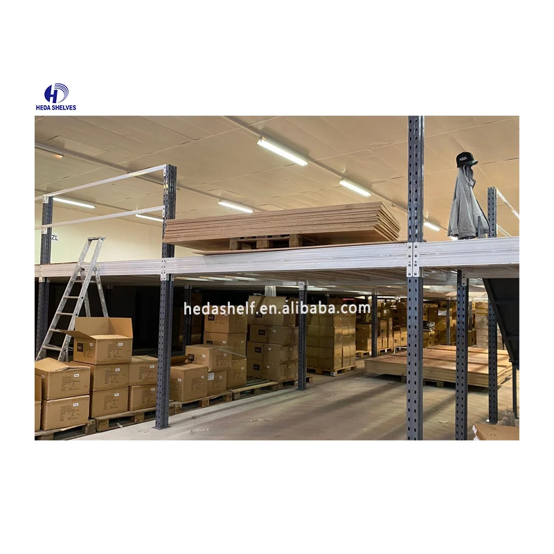 Square Workshop Racking Layout Space Saving Heavy Duty Mezzanine Racking Customized Workshop Storage ...