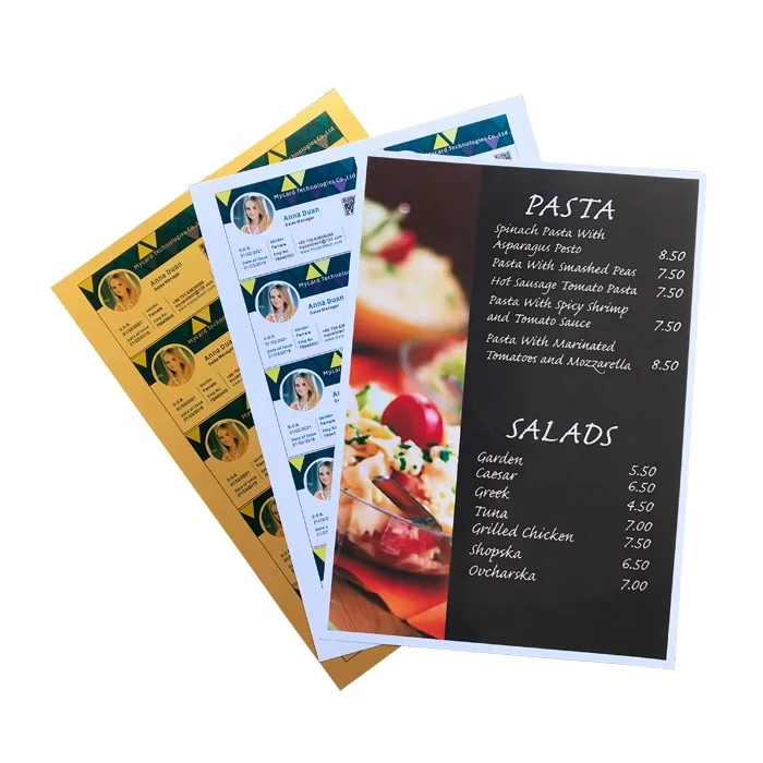 A4 Inkjet PVC Fusing Sheet for ID Card Fusing Machine