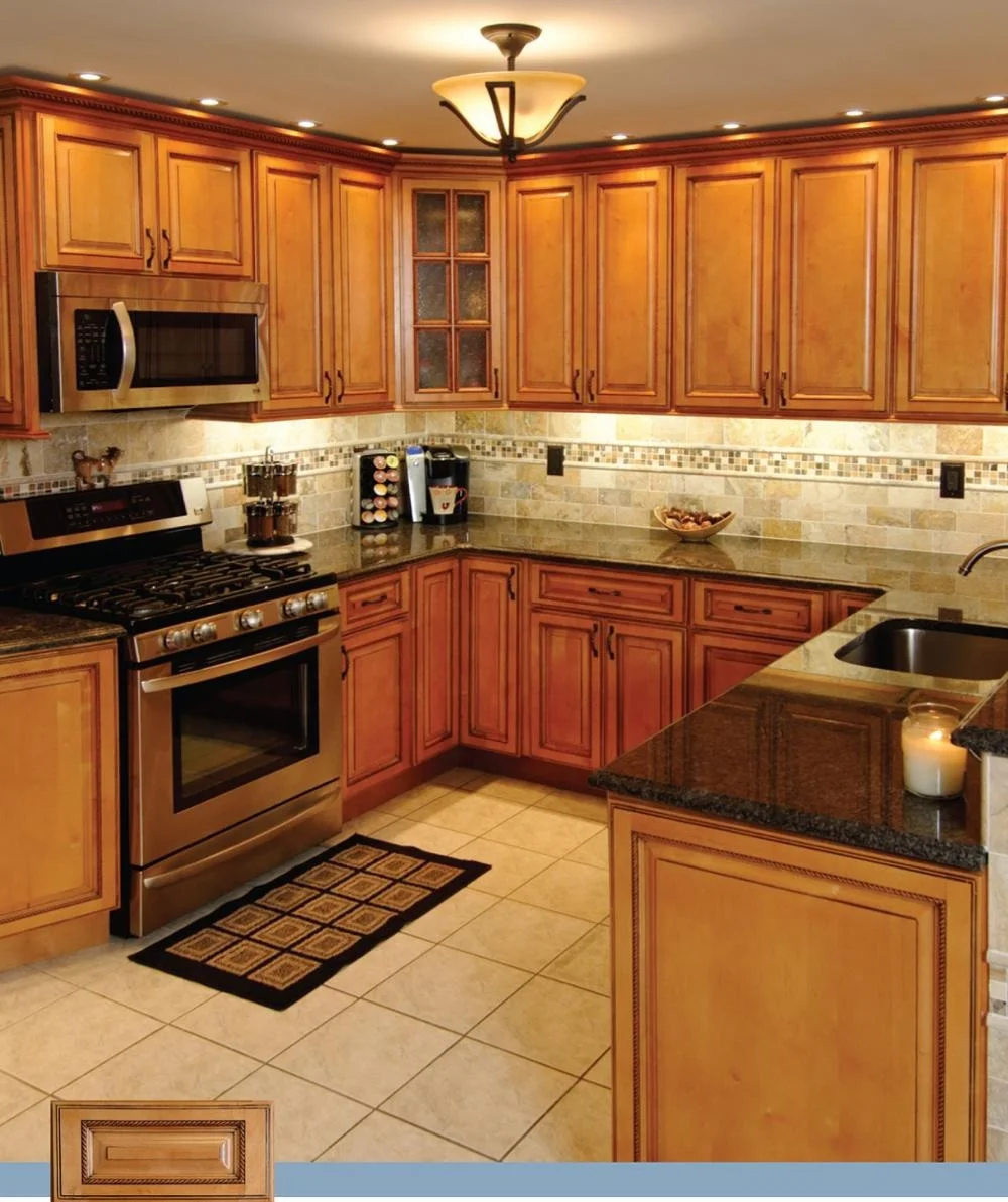 Fitted American Oak Kitchen Cabinet