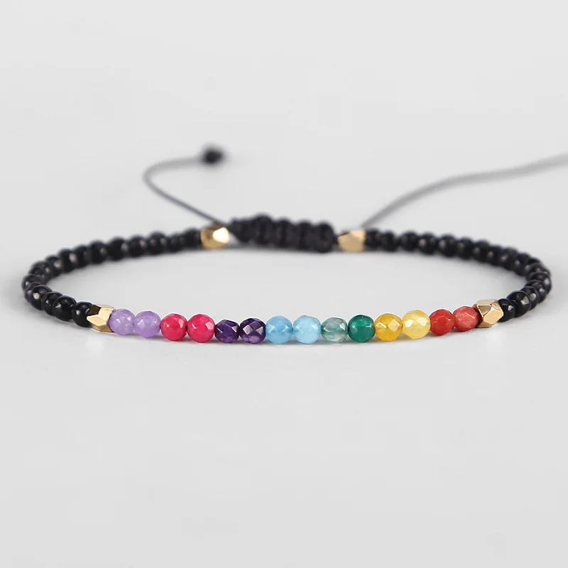 12 Constellation Meditation Beads Bracelet for Women 7 Chakra Bracelets Bohemian Lucky Stone