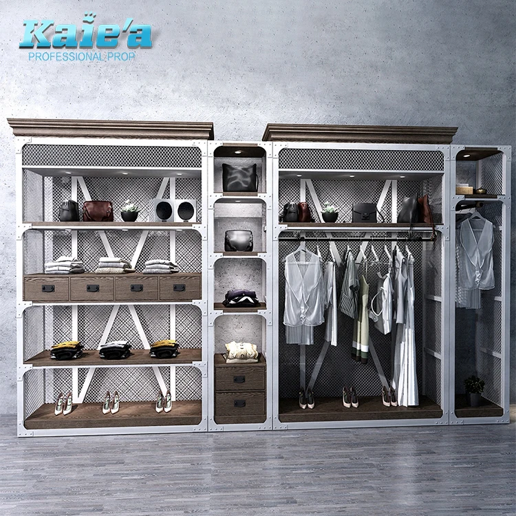 Buy Modern Shop Wooden Hanger Stand Lady Clothes And Bags Display Rack Bag  Display Shelf from Foshan Kaierda Display Furniture Co., Ltd., China