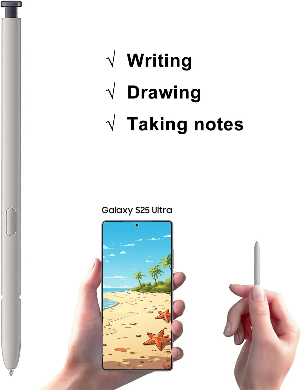 Replacement S Pen for Galaxy S25 Ultra 5G Replacement Stylus Pen (EJ-PS938BBEGUJ)