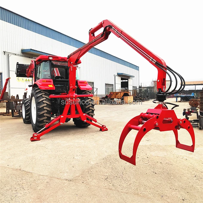 Forestry Tractor Timber Crane Logging Lifting Crane