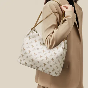 Customized 2026 OEM&ODM Women's Tote Bag Sling Leather Simple Temperament Large Capacity Handbags Tote bag Ladies Shoulder Bag