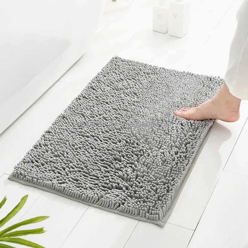  bathroom bath mat, thick soft Chenille floor mat, non-slip shower mat, super absorbable door mat details