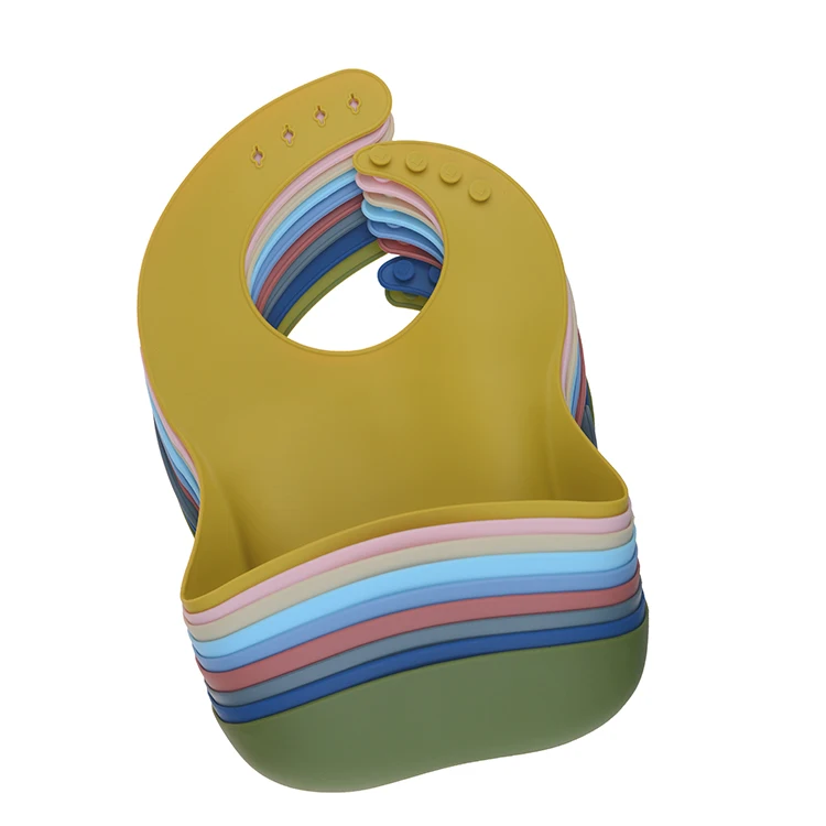 Eco-Friendly Plastic Bib baby bib unisex With Adjustable Neckband
