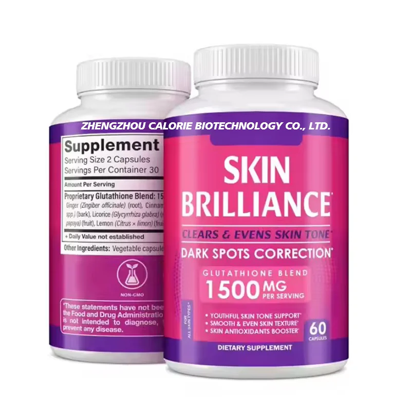 Best Halal Korean Gluta White Skin Whitening Capsule Vitamin E Capsules for Skin Whitening SKIN BRILLIANCE Capsules