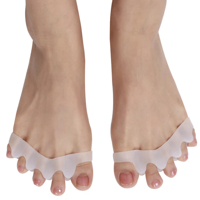 Toe Separators Straightener Gel Silicone Bunion Corrector for foot