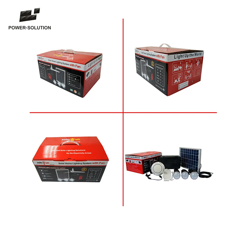 20W Portable Mini Solar Power System for Home Electricity Generating and LED Indoor Lighting Kits from China supplier