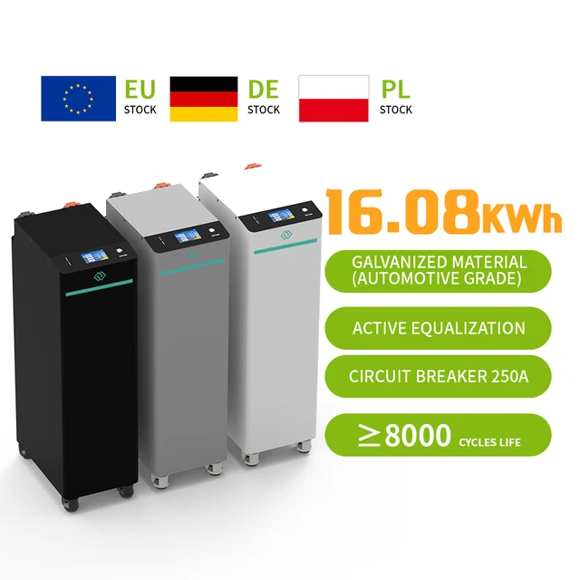 Eu Poland Stock Stacked Lithium Iron Batteries Pack Lifepo4 Battery DIY Kit for 15kw 20kwh Home Storage Battery