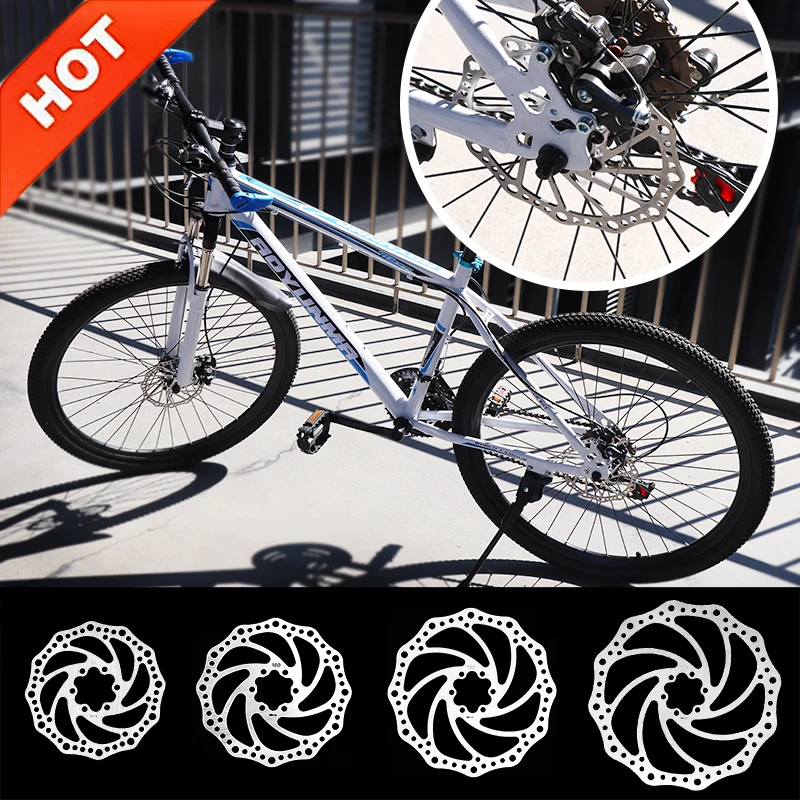 product new image 140mm to 203mm bike disc brake rotor with 6 bolts for road mountain bmx mtb bicycle brake-5