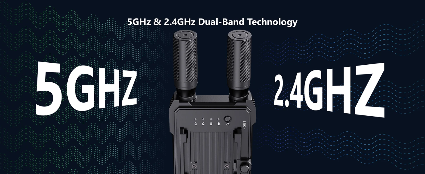 Transmisor y receptor de vídeo inalámbrico 400M Ultra Full HD, compatible con todas las cámaras, laptops y proyectores, para uso en exteriores, eventos y streaming