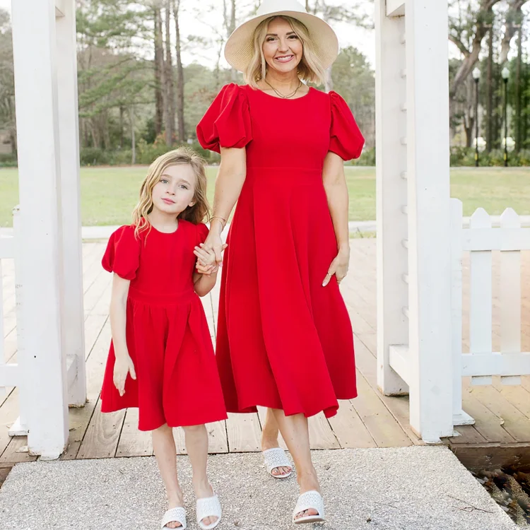 beige dress with puff sleeves A-Line Satin Flower Girl – shopluu perfect for romantic outings Wedding2X Floral Print Halterneck Maxi Size:EU38
