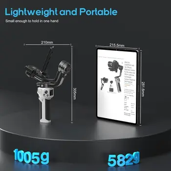 ZHIYUN  WEEBILL 3E 3-Axis Gimbal Stabilizer for Canon/Sony/Nikon Camera,Native Vertical Shooting Handheld Camera Gimbal product image
