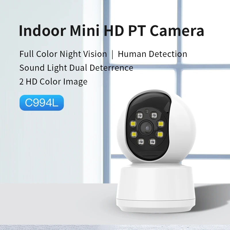COOLGO 1080P HD Wireless WiFi Security Camera – 2MP, 2.4G, Smart Night Vision, Indoor