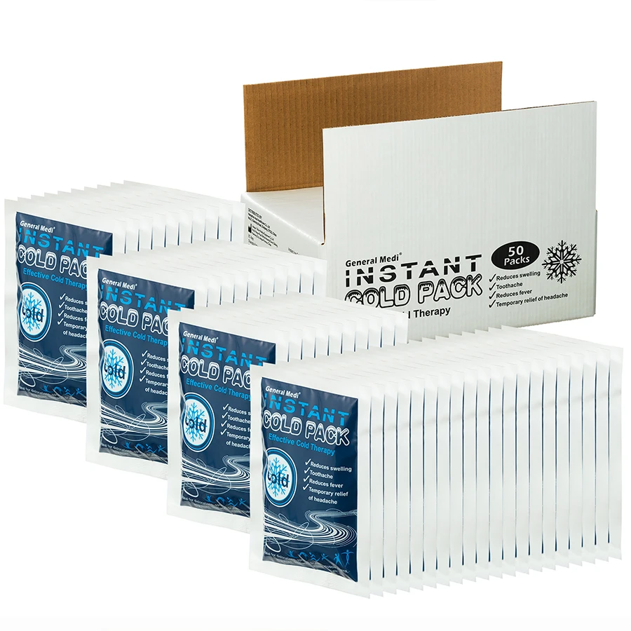 Amazon Top Sale 25 Set Instant Ice Cold Pack Disposable Cold Therapy