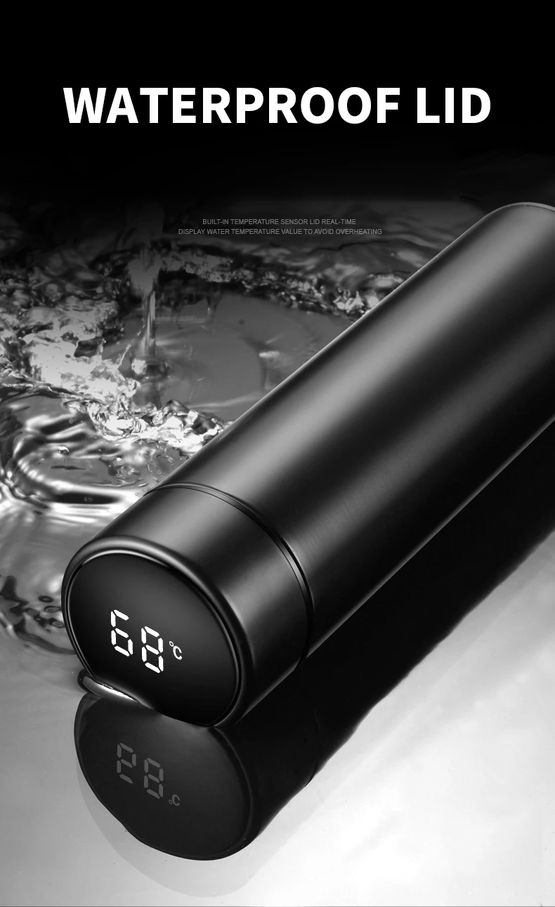 500ml Termos Digitales Termo Thermos Bottle Cup Flask Led Temperature