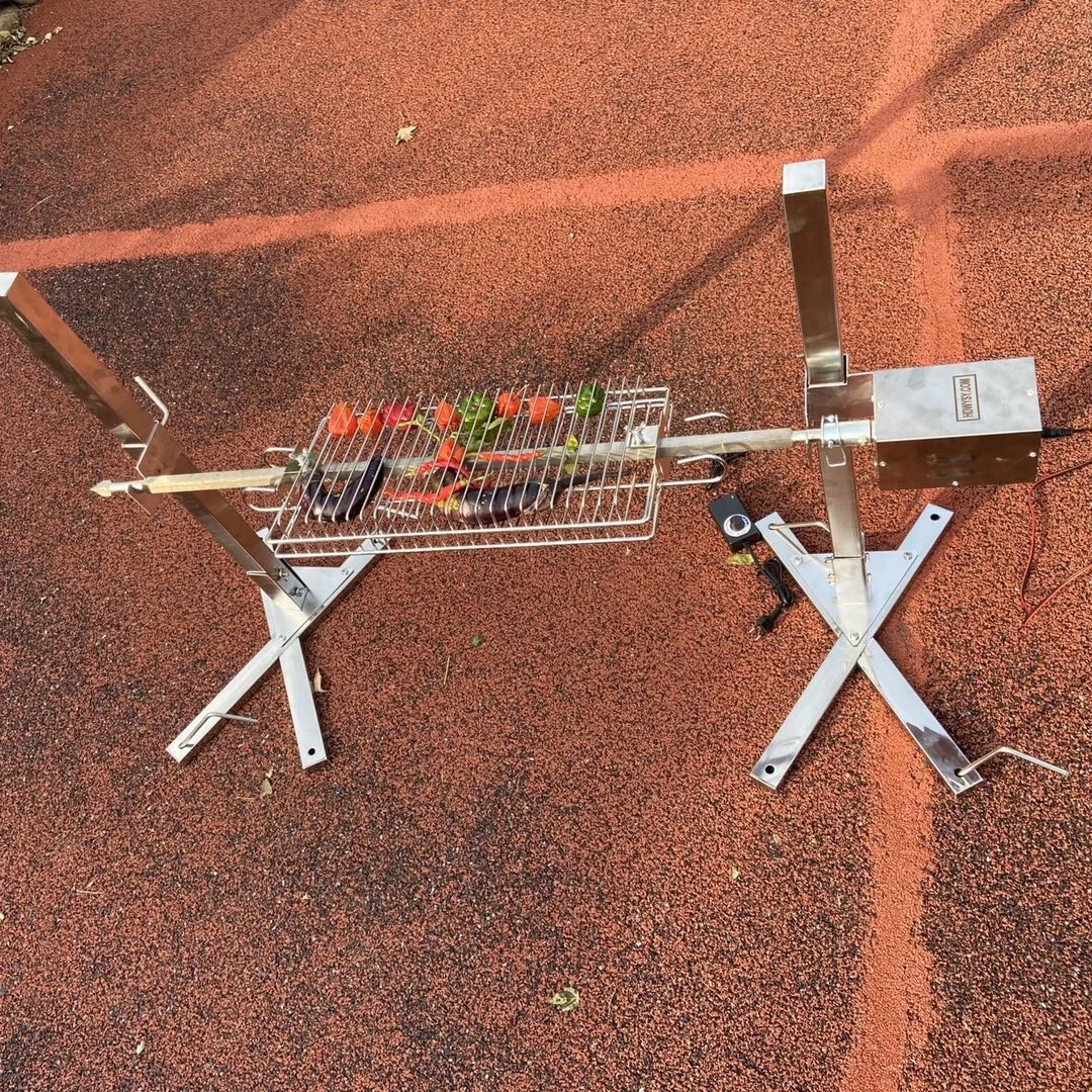 Outdoor Customizable Camping Open Fire Pit Rotisserie