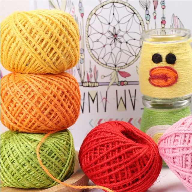 Лидер продаж, аксессуары ручной работы «сделай сам», трехжильный цветной шпагат, 50 метров