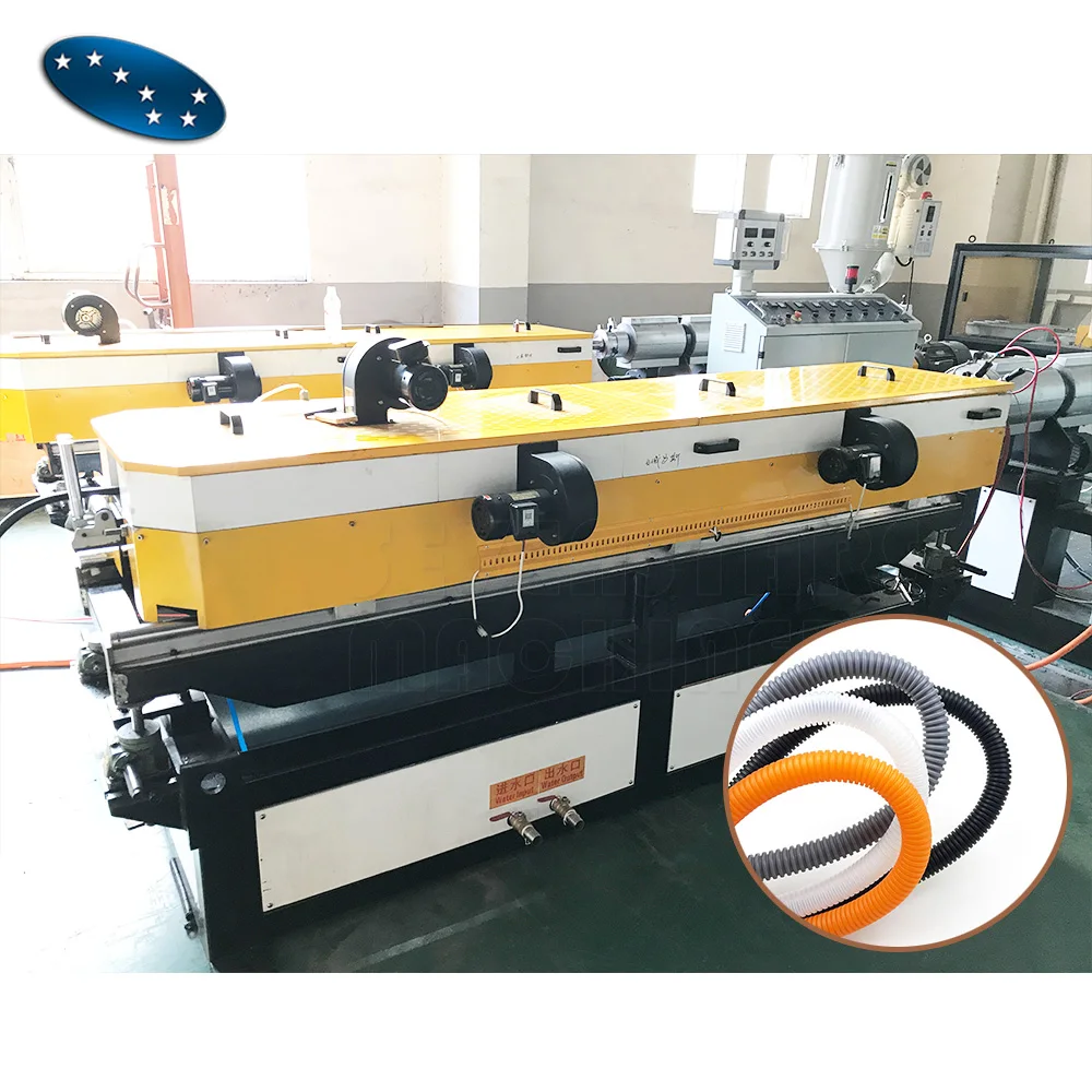 Sevenstars HDPE PE PP PVC Multifunctional Single Wall Corrugated Pipe Extruding Line Machine Single Screw Core Motor Gearbox