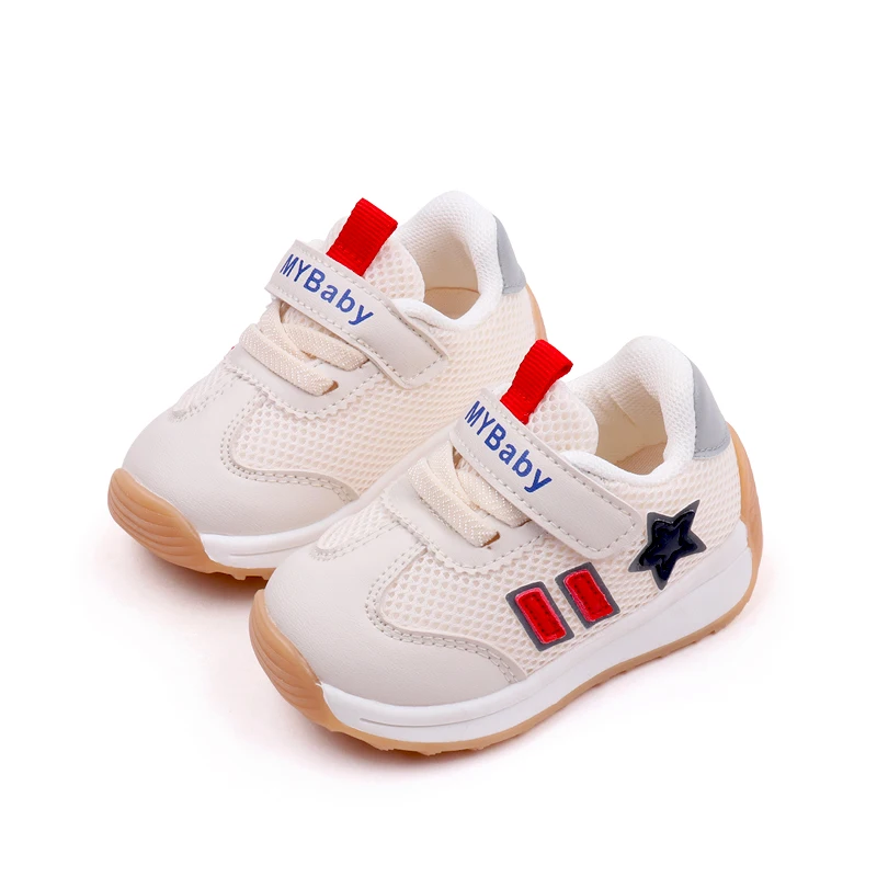Line with children's recreational sports shoes Star striped toddler shoes for boys and girls factory