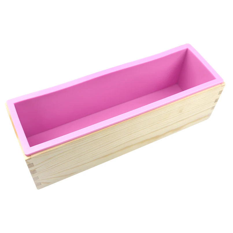 SET Adjustable Cutting Box with 2 Pieces of Stainless Steel Cutter, Soap Mold Silicone, Silicone Molds for Candle Making