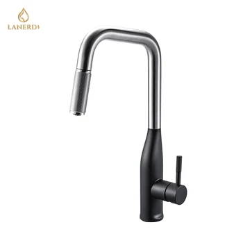 Wholesale New Pull Down Spray Kitchen Mixer Watermark Steel Sink Faucet UPC Kitchen Faucet with Single Hole