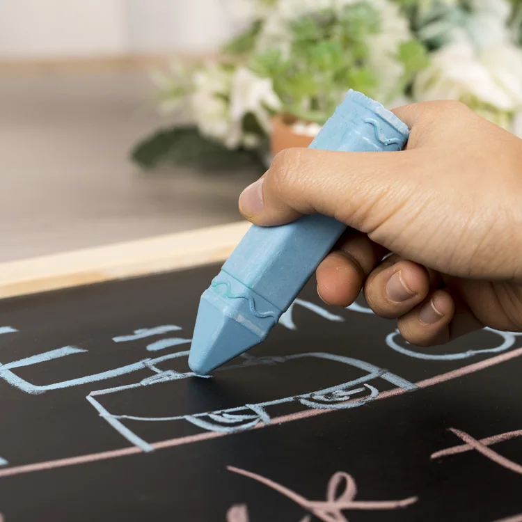 4 Pcs Custom Outdoor Washable Non-toxic Eco-friendly Super Jumbo Colors Dustless Sidewalk Chalk