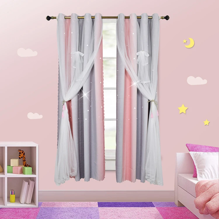 Children Room privacy curtains thermal curtain 100% Polyester Blackout Curtain