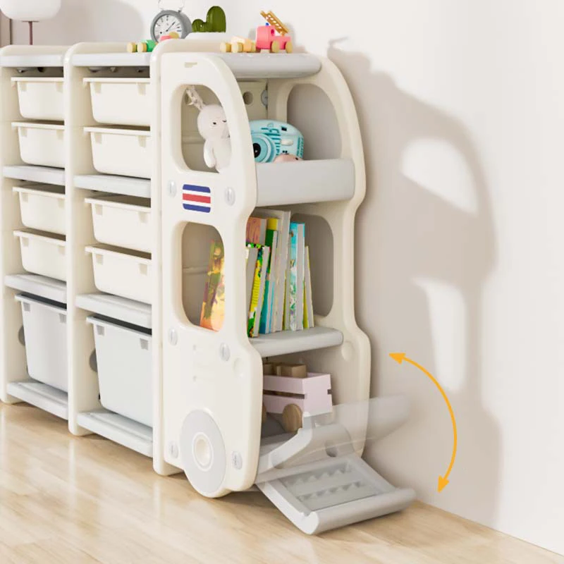 Нетоксичная детская портативная пластиковая книжная полка небольшого