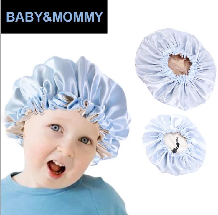 Bonnet De Sommeil En Satin Pour Maman Et Bebe Bonnet De Nuit En Satin Pour Cheveux Boucles Double Couche Ajustable Et Soyeux Pour Adolescents En Bas Age Buy Capuchon En Satin Bonnet En Satin Capuchon De Sommeil