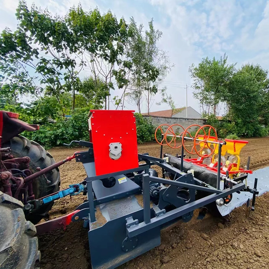 Strawberry Ditching and Ridging Machine Plastic Mulch Layer Bed Former Machine Agriculture Bed Ridger