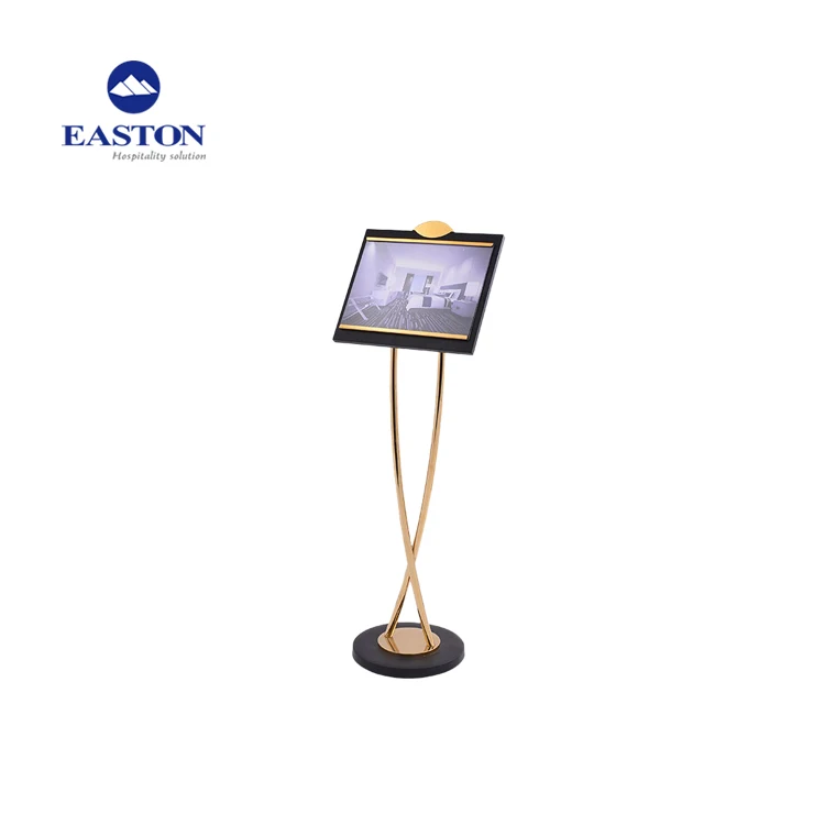 EASTON Modern Style Metal Welcome Board Lobby Display Sign Stands Signage Hotel Lobby Sign Floor Stand Welcome Sign