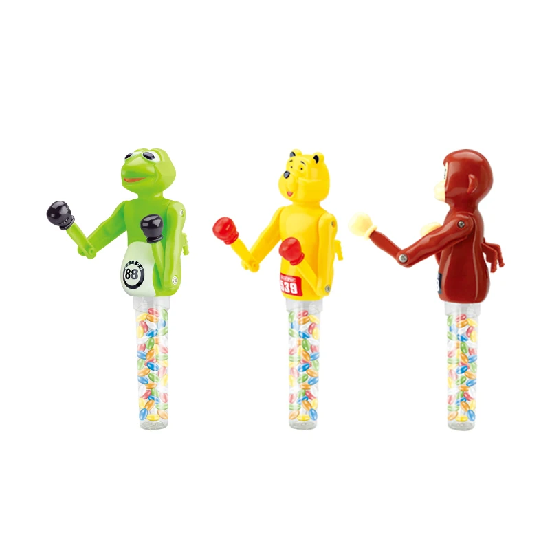 Juqi Candy Toys From Shantou Novelty Confectionery Punch Animal Boxing Toys with Sweets Candied Treats