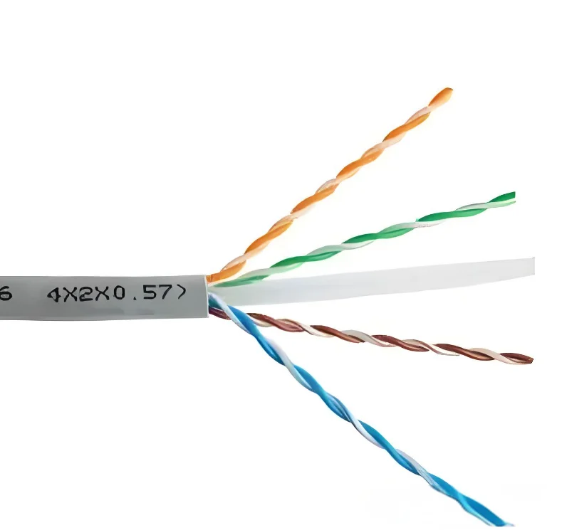 Network Cable HSYV-6 4X2X0.57 Pure Copper Network Monitoring Twisted Pair Cable Engineering Networks
