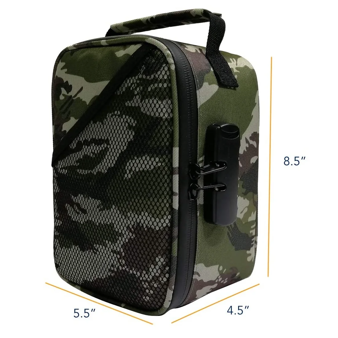 Camouflage Smell proof bag  with combination lock