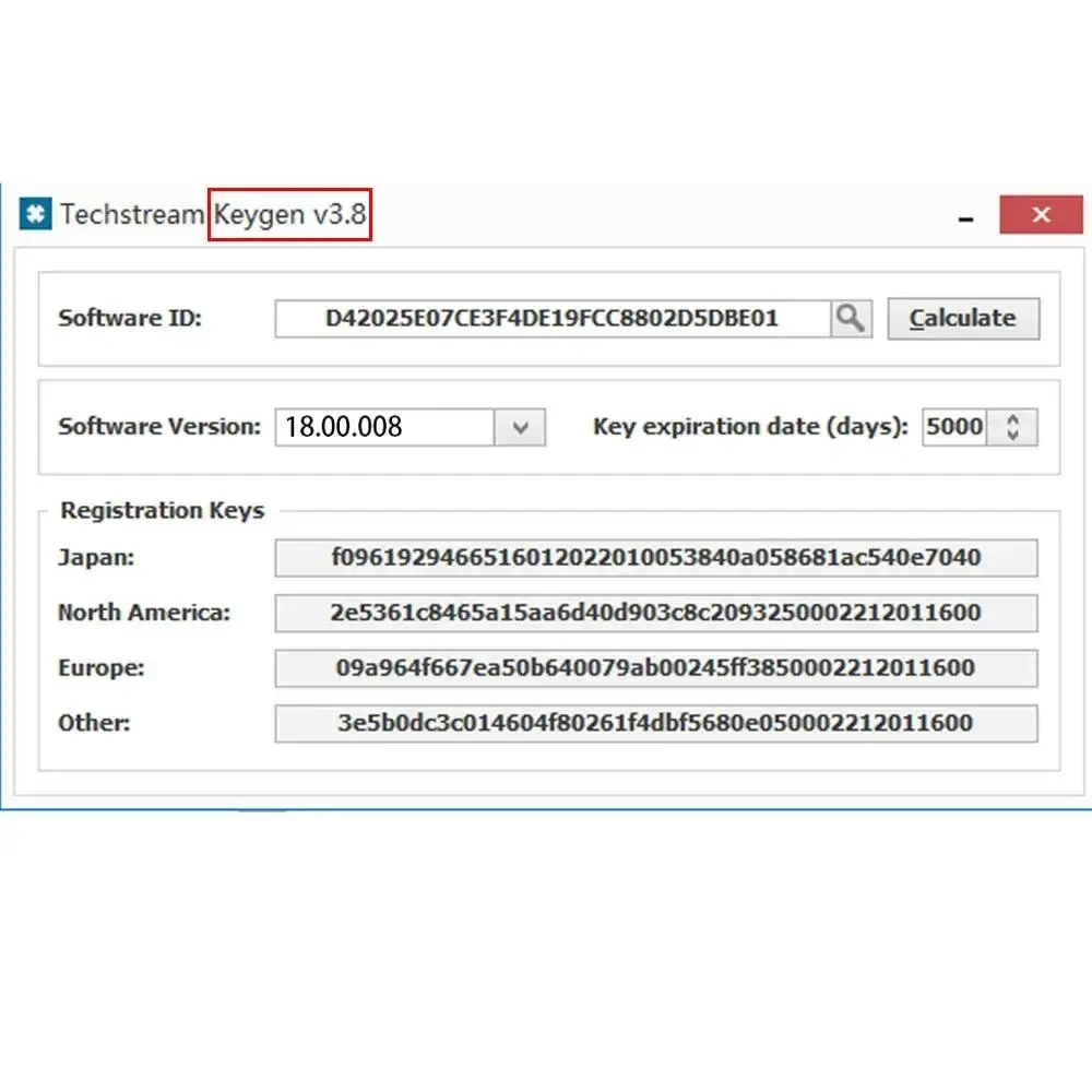 Calculadora de Claves de Registro de Software PASSCODE V4.5/V4.6
