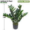 Pianta ZZ Artificiale 50 cm 1,6 ft 84 Foglie