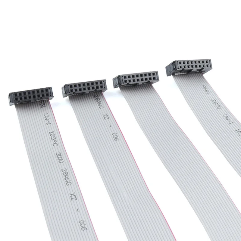 10 Pin Flexing Flat Ribbon Cable with 2x5 IDC Connector and Flat Ribbon Cable 2651 Flat Cable 2.54mm/2.0mm/1.27mm Ribbon Cable