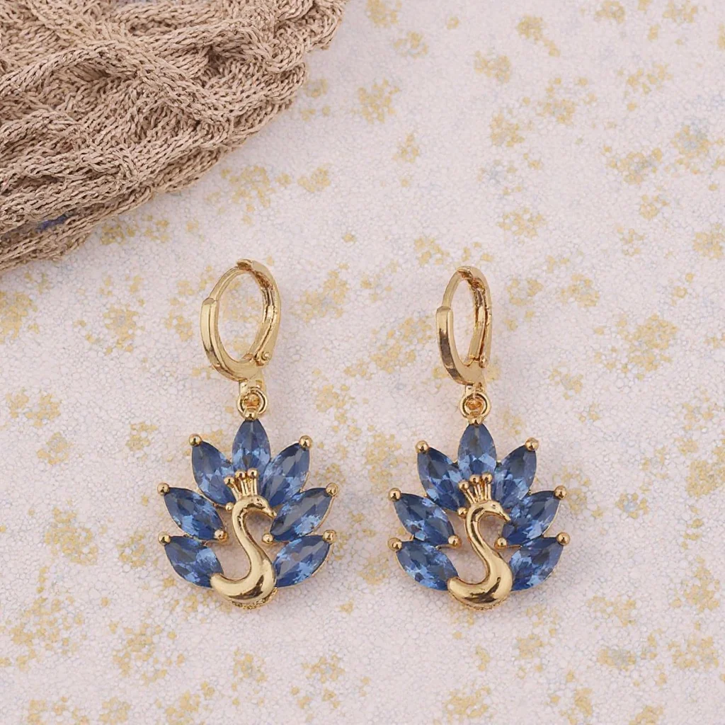Oro Wholesale Earrings 18K Gold Plated Zircon Earring Fantasy Nepal Fashion  Jewelry Women's Earrings Wholesale Bulk for Women
