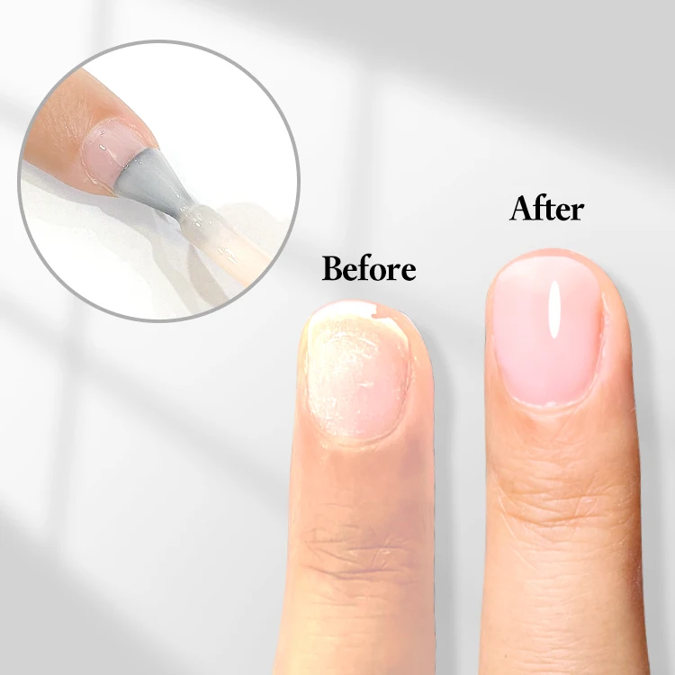 Fzanest Hema Free Rubber Base Gel For Nails 5 In 1 Builder Color Gel