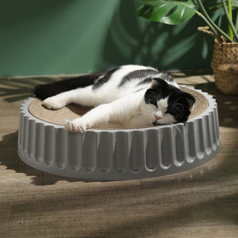 Custom Cat Scratching Post Round Pet Bed Sleeping Cat Grinding Claw